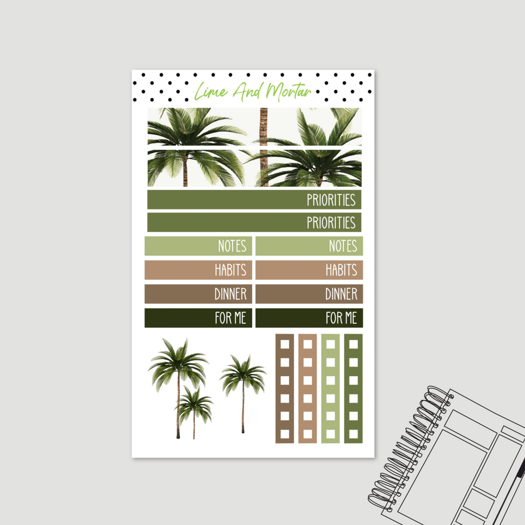 Palms | Lime DAILY Stickers