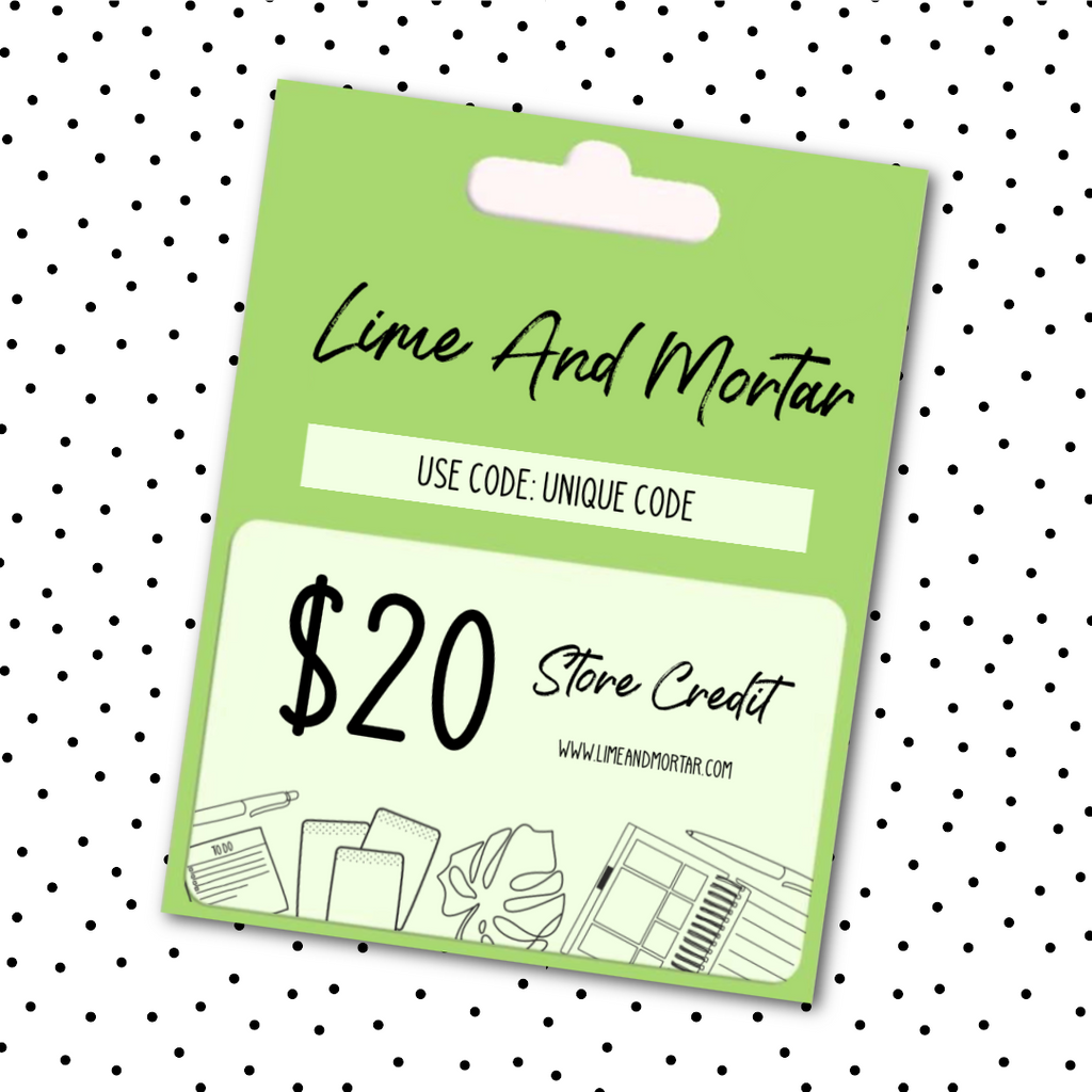 DIGITAL Gift Voucher - Lime And Mortar
