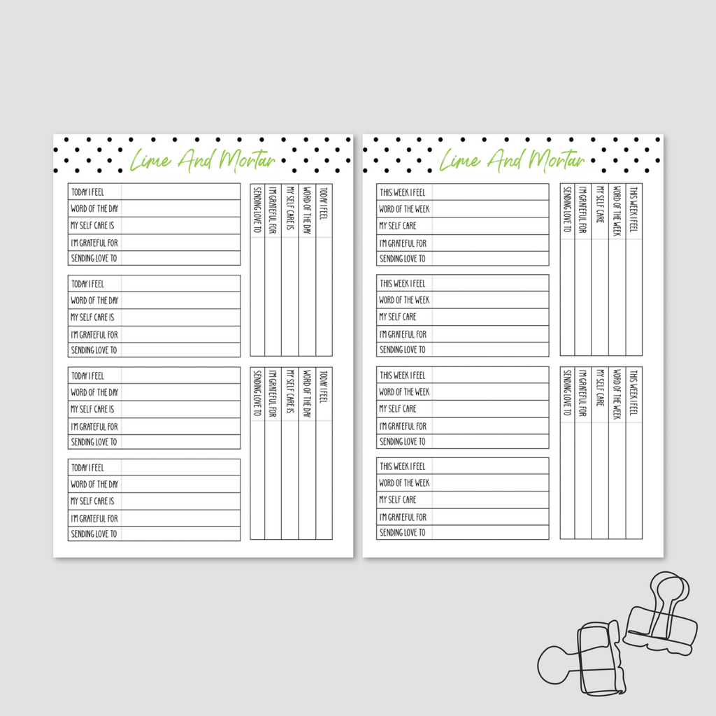 Daily + Weekly Journal Prompt Planner Stickers