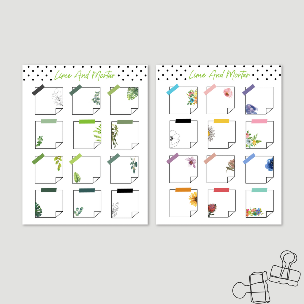 Notepad Box Stickers | NATURE