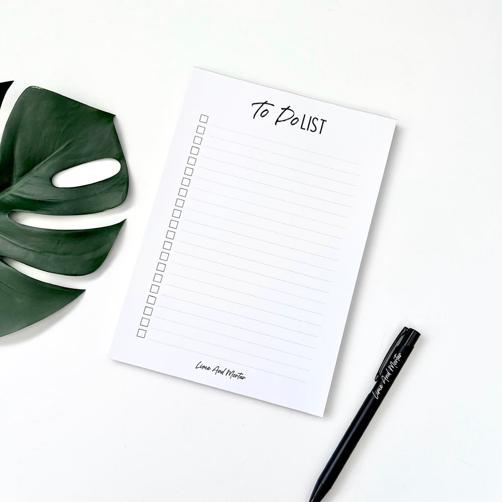 A5 TO DO LIST Notepad