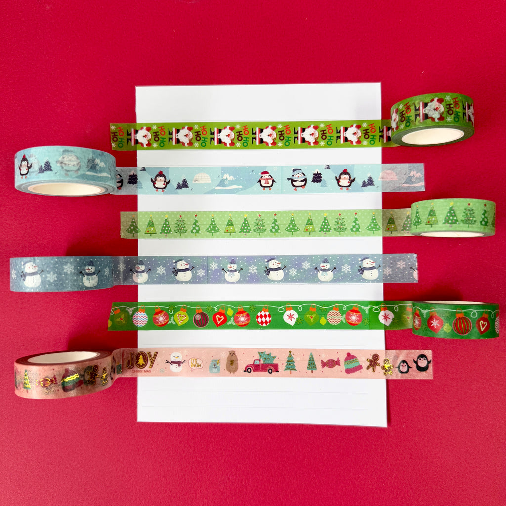 Christmas Washi Tape | 6 Designs