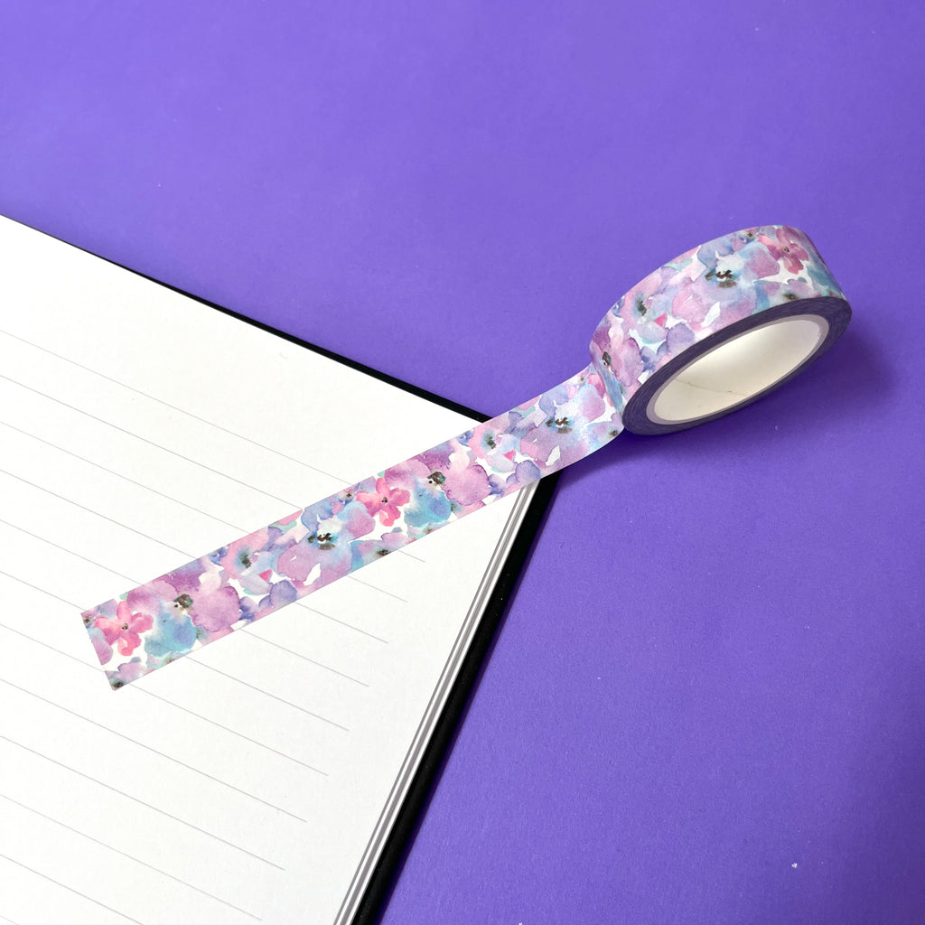 Purple Floral Washi Tape