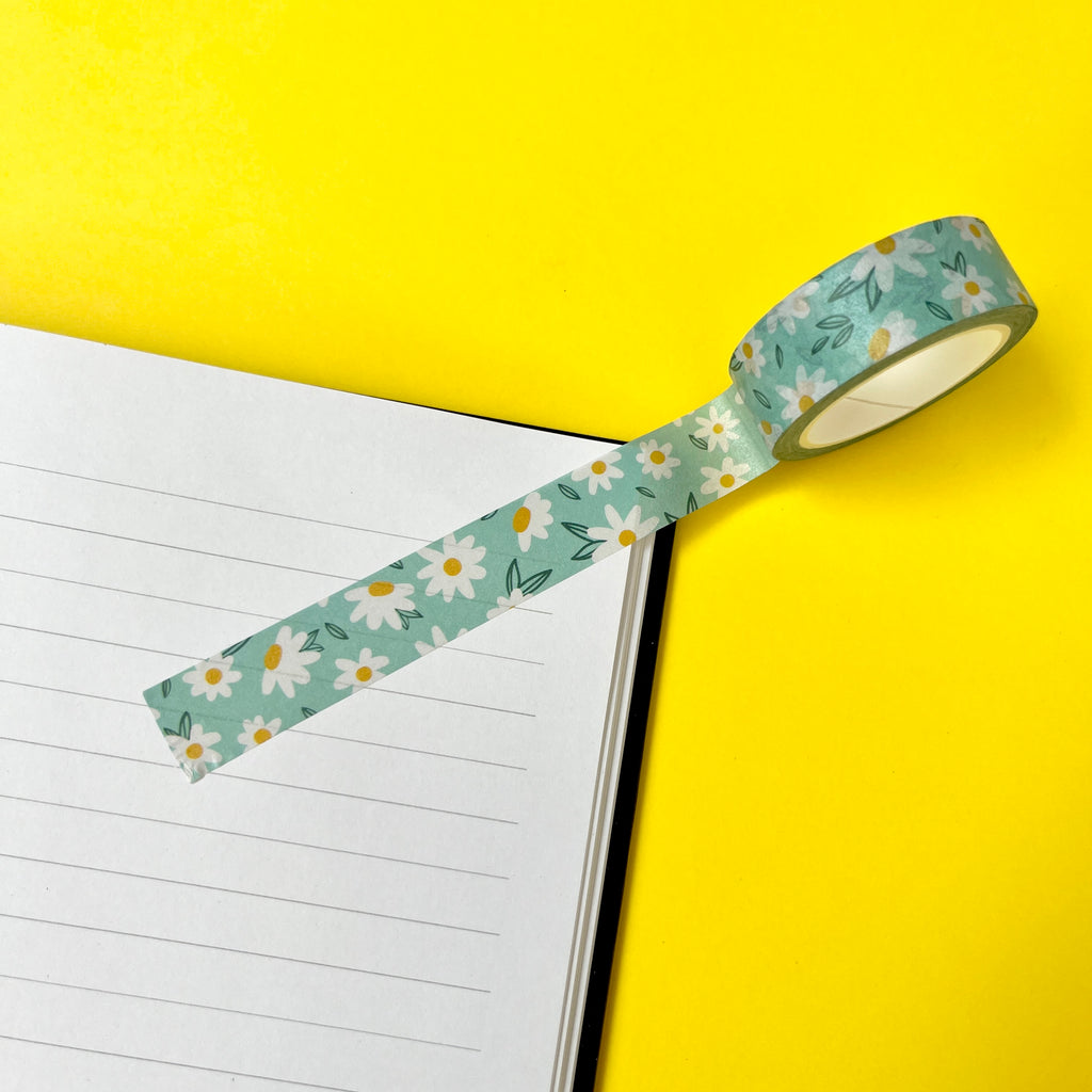 Aqua Daisy Washi Tape