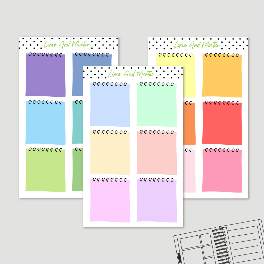 Coiled Notepad | Full Box Stickers