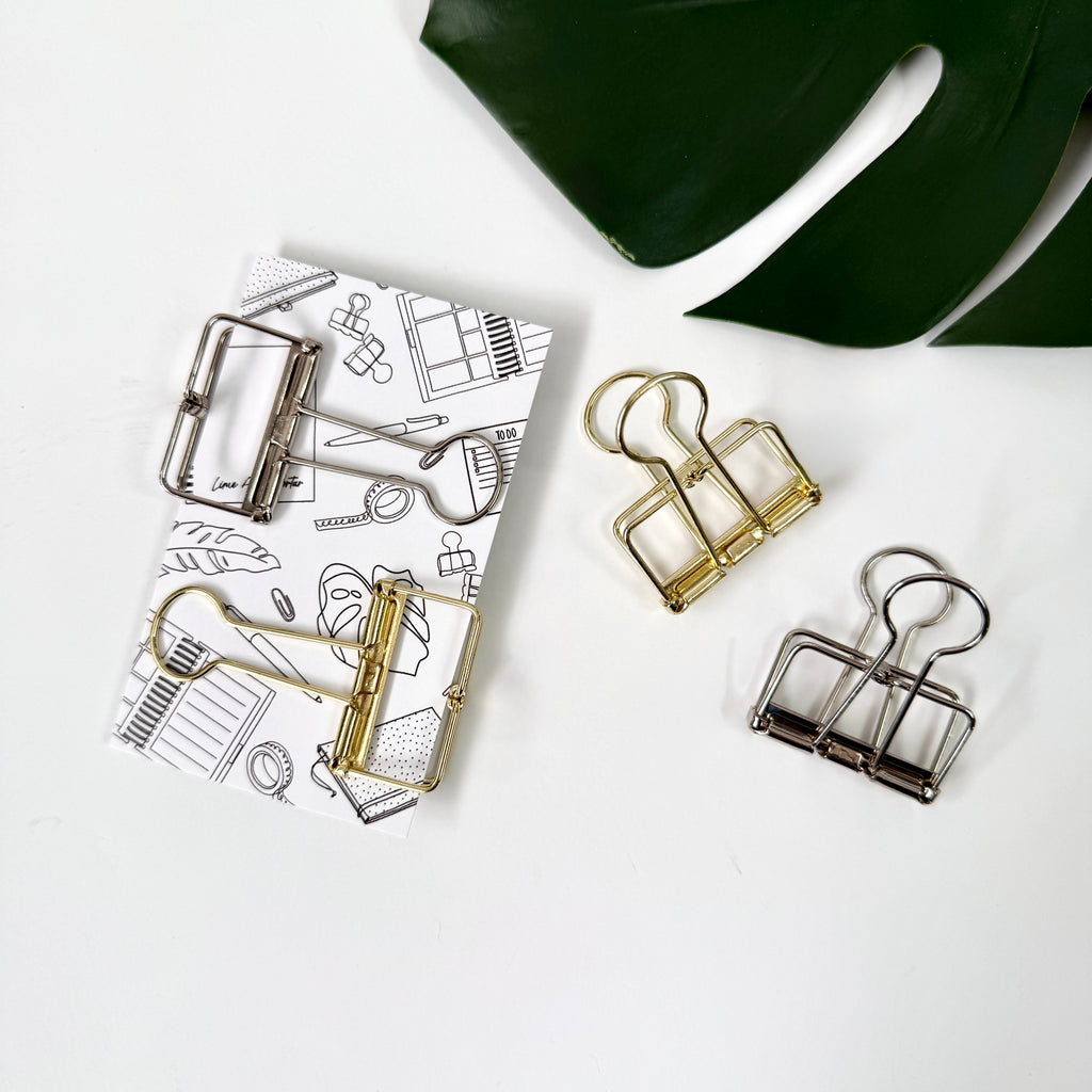 Bulldog Clip Duo | SILVER + GOLD