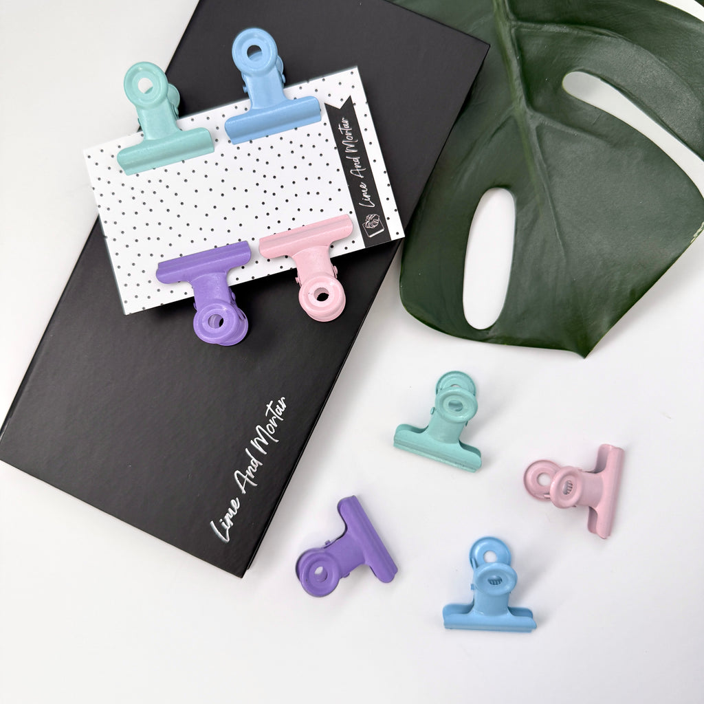 Pastel Metal Clips | Pack of 4