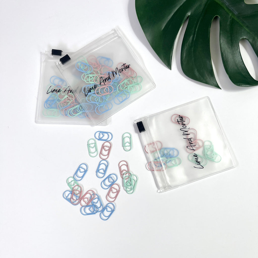 Pastel Heart Mini Paperclip Packs