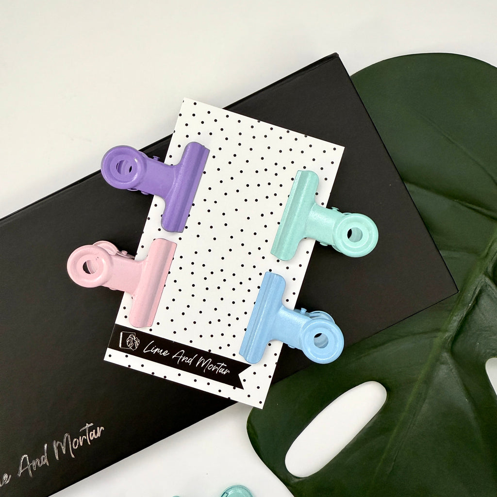 Pastel Metal Clips | Pack of 4