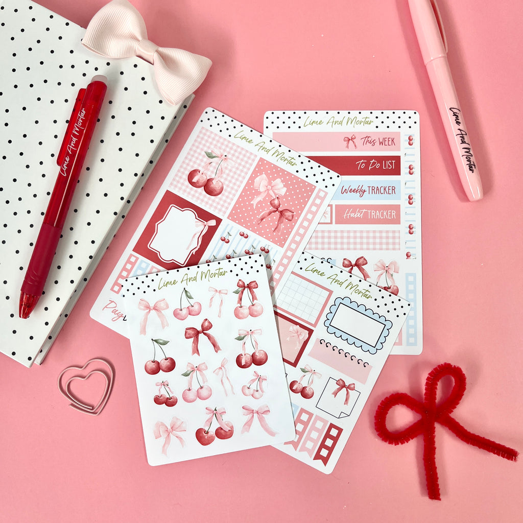 Sweet Cherry Bow | Mini Weeks + Daily Kits