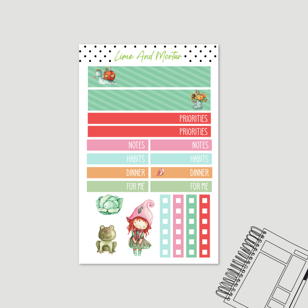 Garden Fairy | Lime DAILY Stickers