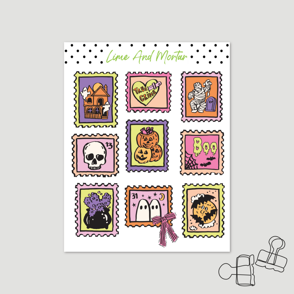 Halloween Stamp Stickers