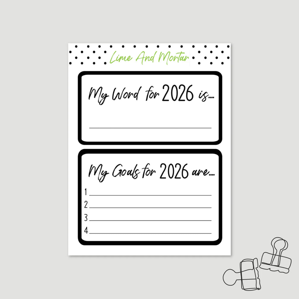 2026 Word + Goals Stickers