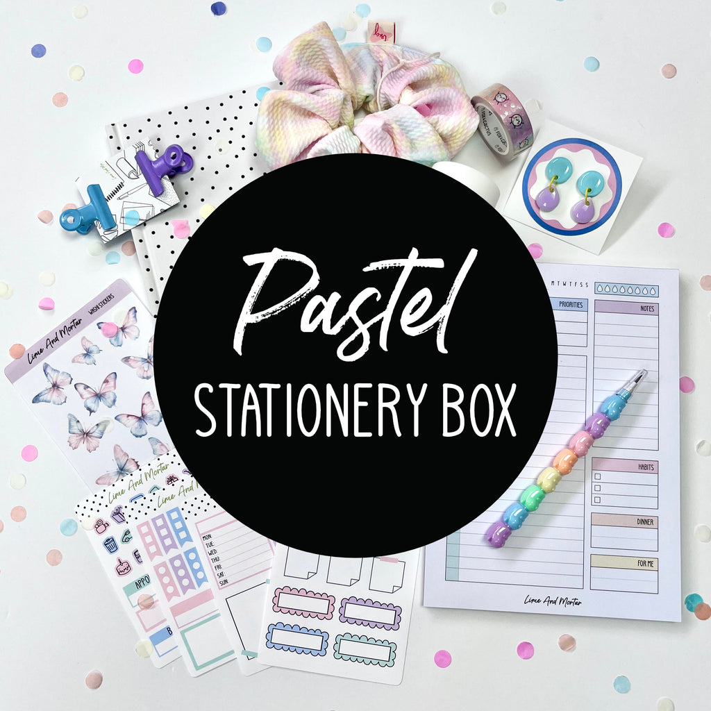 Pastel Stationery Box