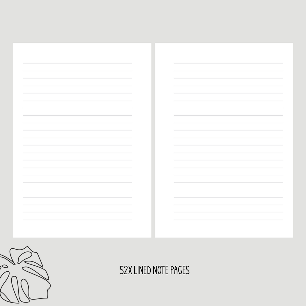 BLACK Lime Yearly | Weekly Undated Planner