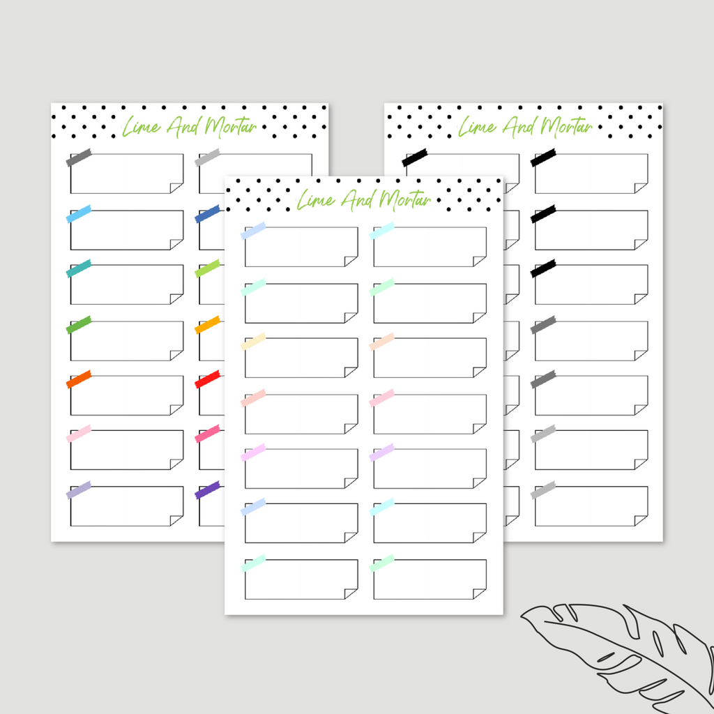 Label Stickers |  NOTEPAD