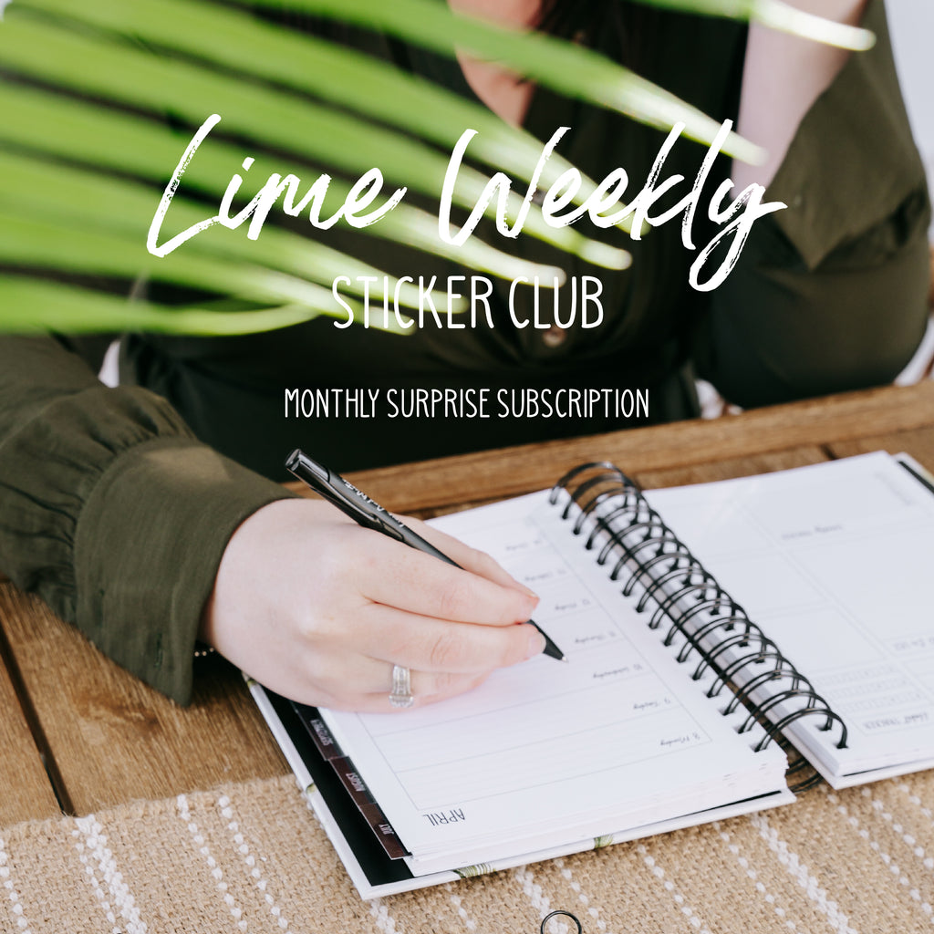 SUBSCRIPTION: Lime Weekly Sticker Club