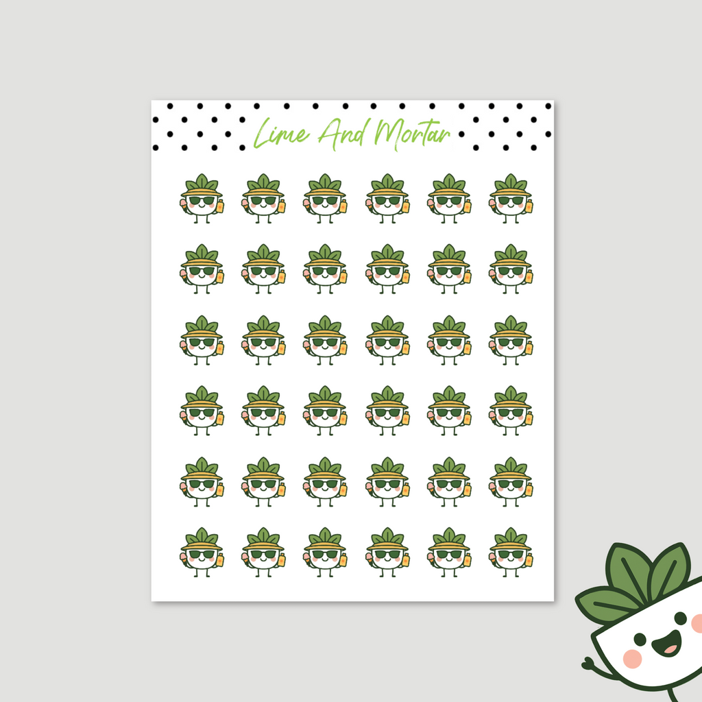 Mortie Icon Stickers | BEACH DAY