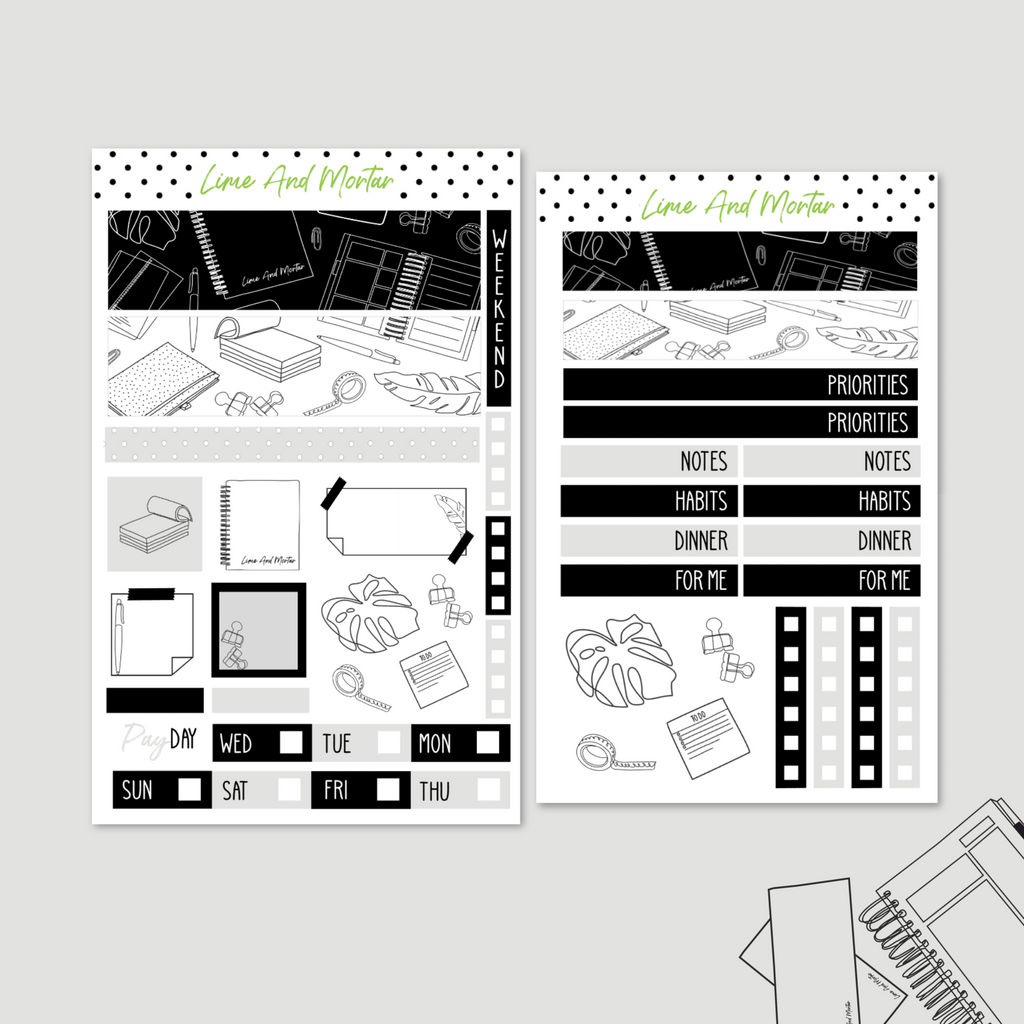 Fine Line Stationery | Mini Weeks + Daily Kits