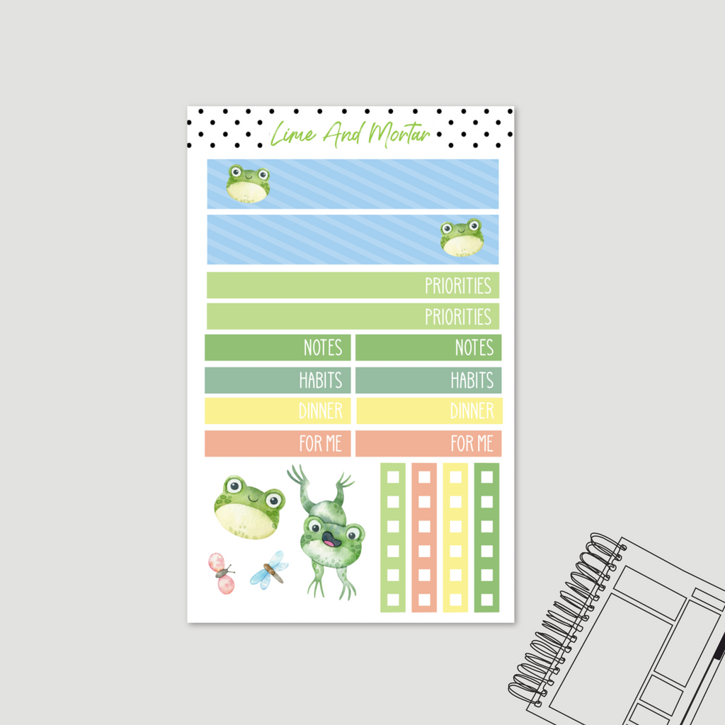 Frog | Lime DAILY Stickers