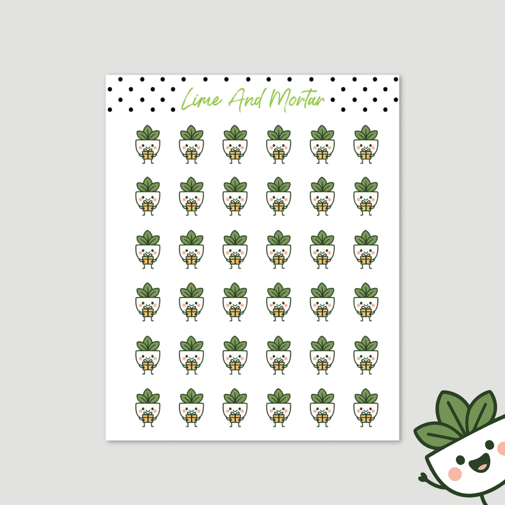 Mortie Icon Stickers | PRESENT