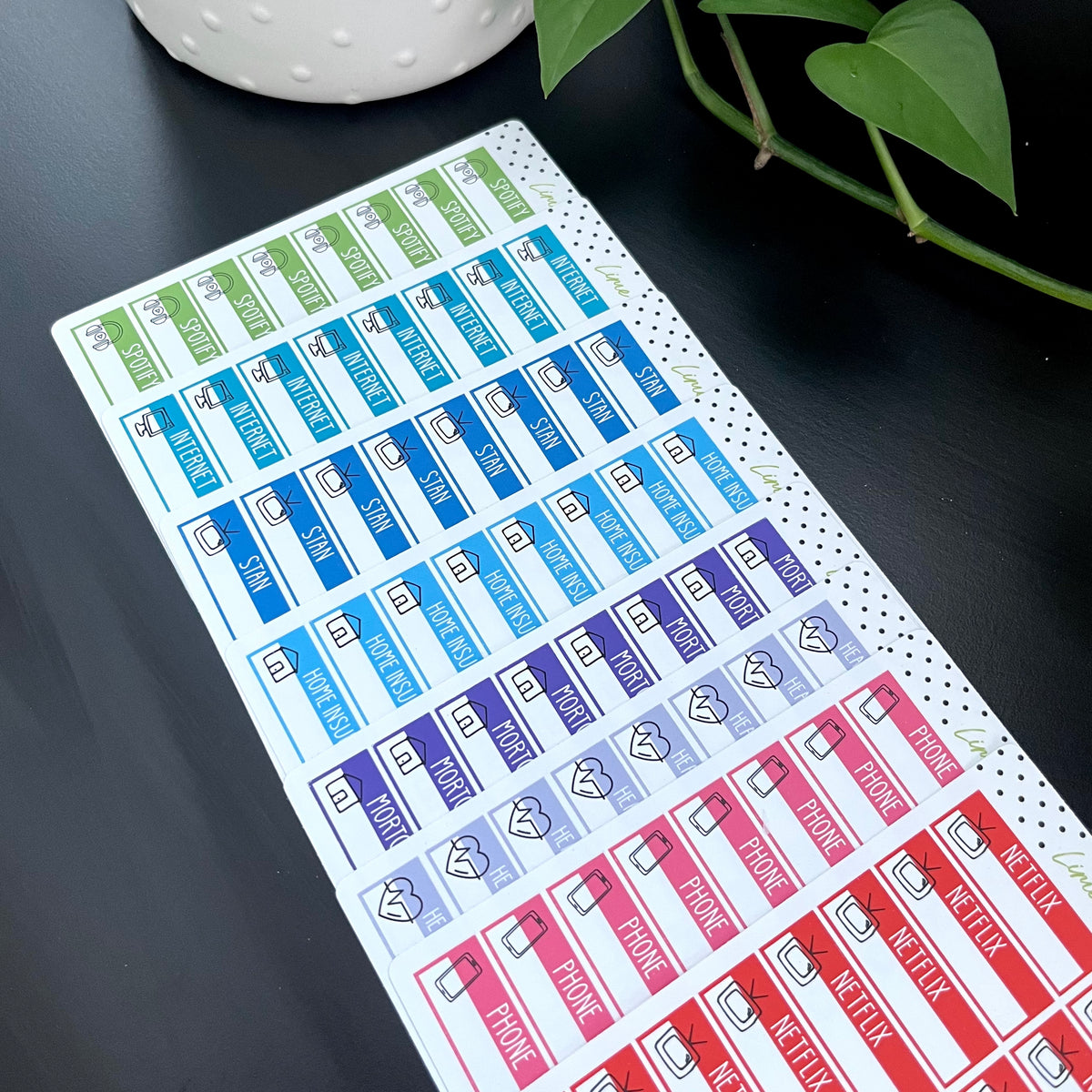 CUSTOM Event Label Stickers | With ICON – Lime And Mortar