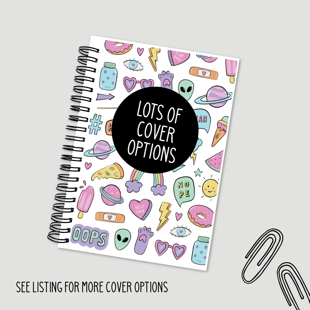 Coil A5 Lined Notebook | Lots of Cover Designs β Lime And Mortar