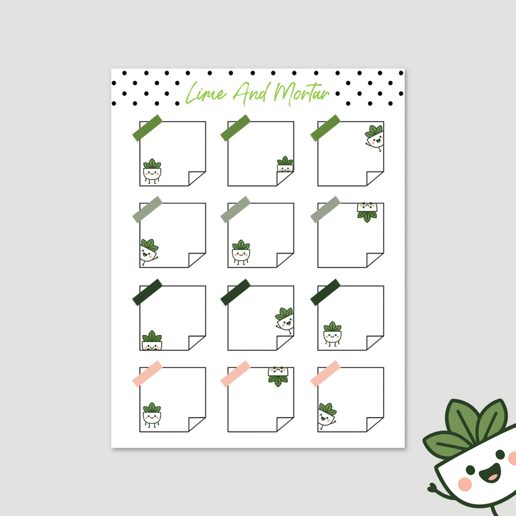 Mortie Icon Stickers | NOTEPADS