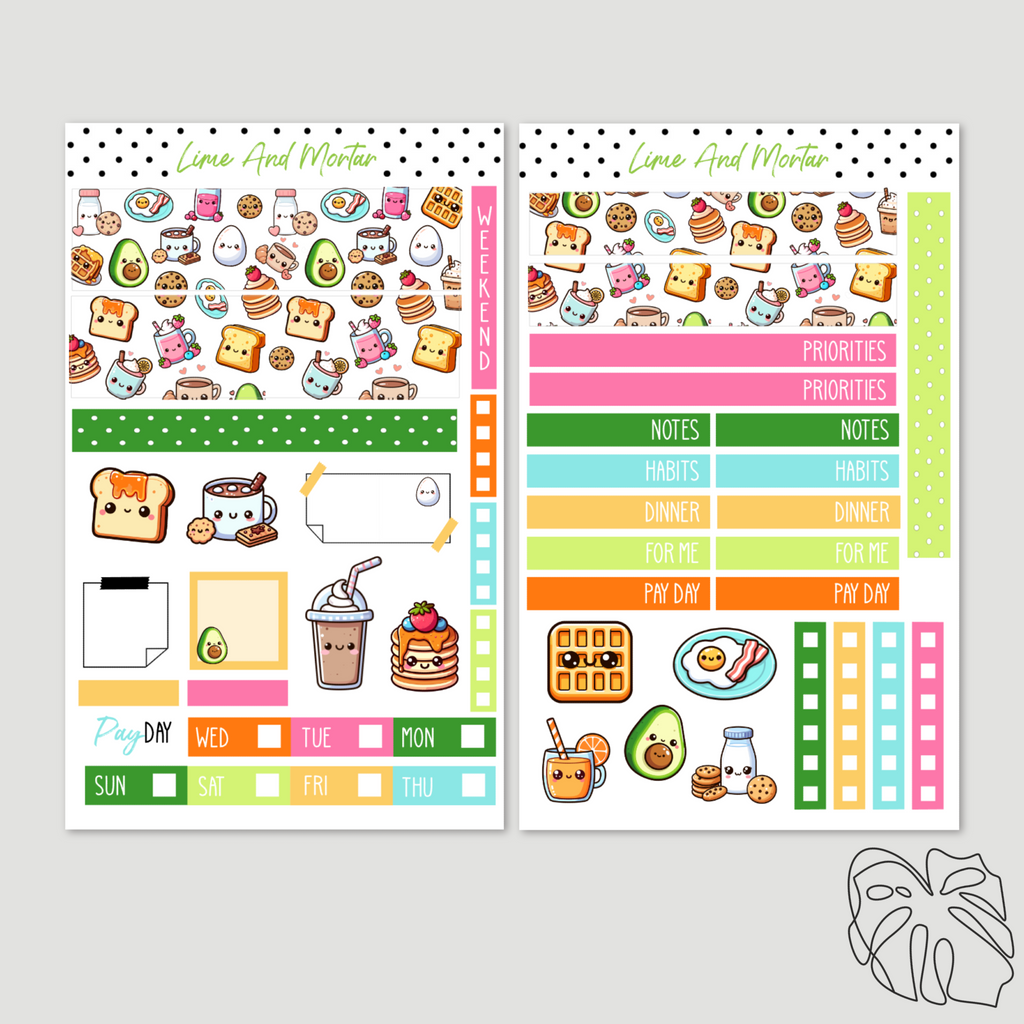 Kawaii Brunch Mini Weeks + Daily Kits | LIME LIMITED