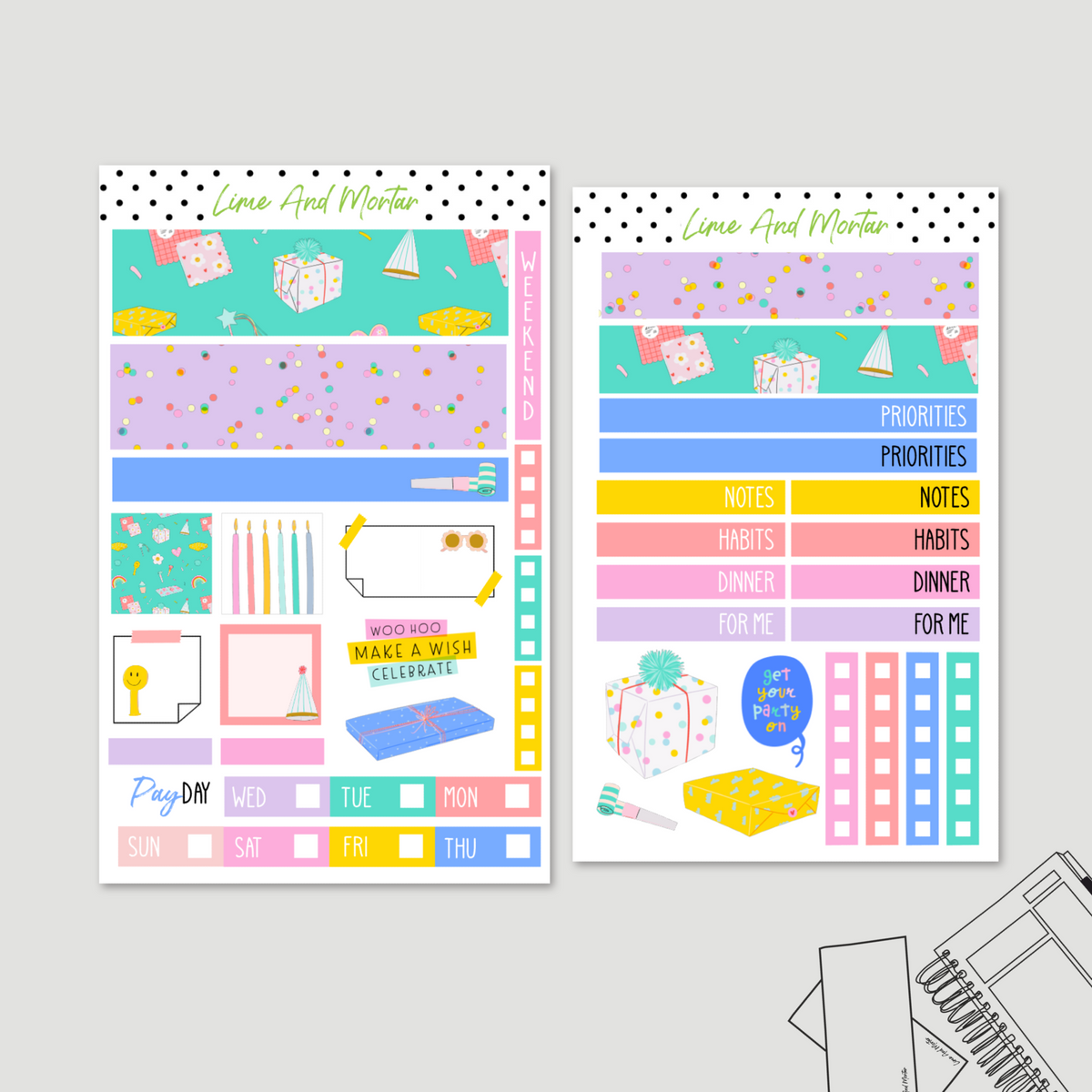 Birthday Party | Mini Weeks + Daily Kits – Lime And Mortar