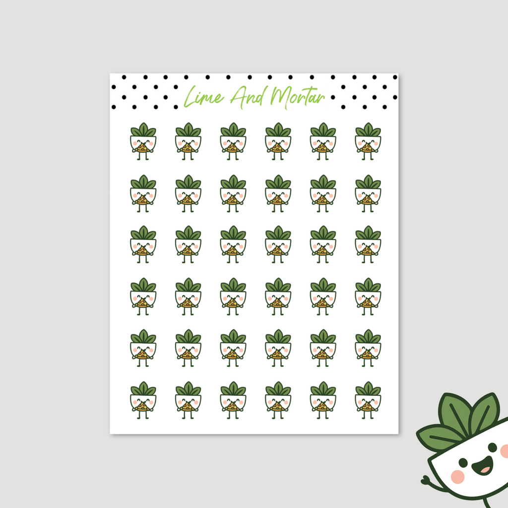 Mortie Icon Stickers | PIZZA
