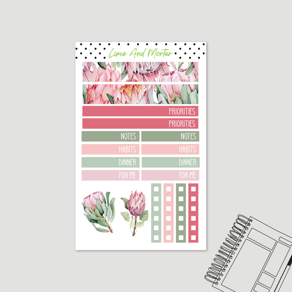 Protea | Lime DAILY Stickers