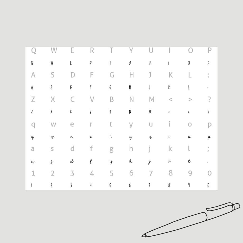 CUSTOM Script Duo Stickers