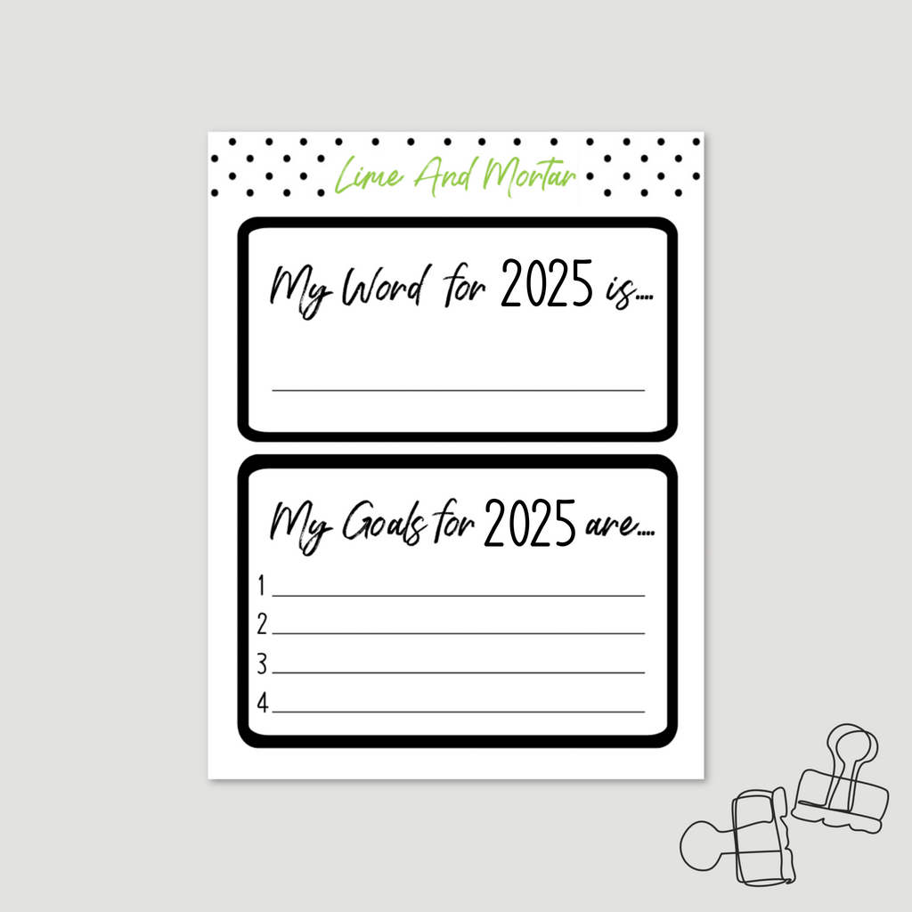 2025 Word + Goals Stickers