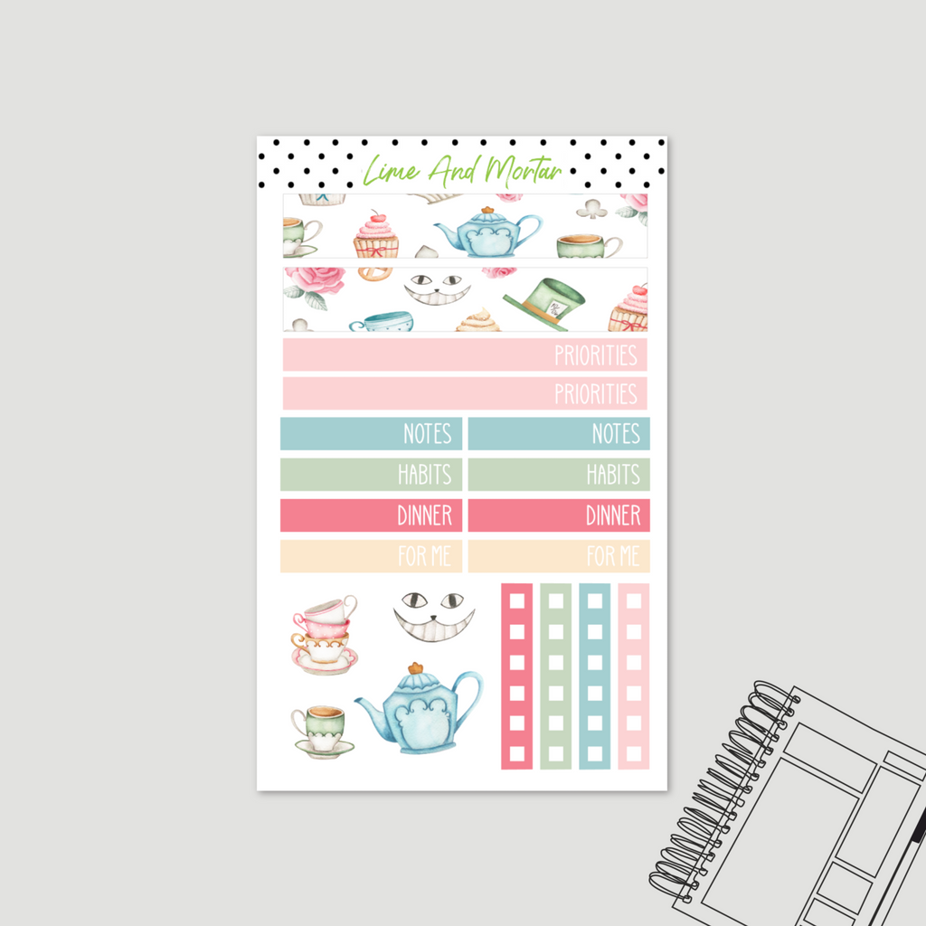 Wonderland Tea Party | Lime DAILY Stickers