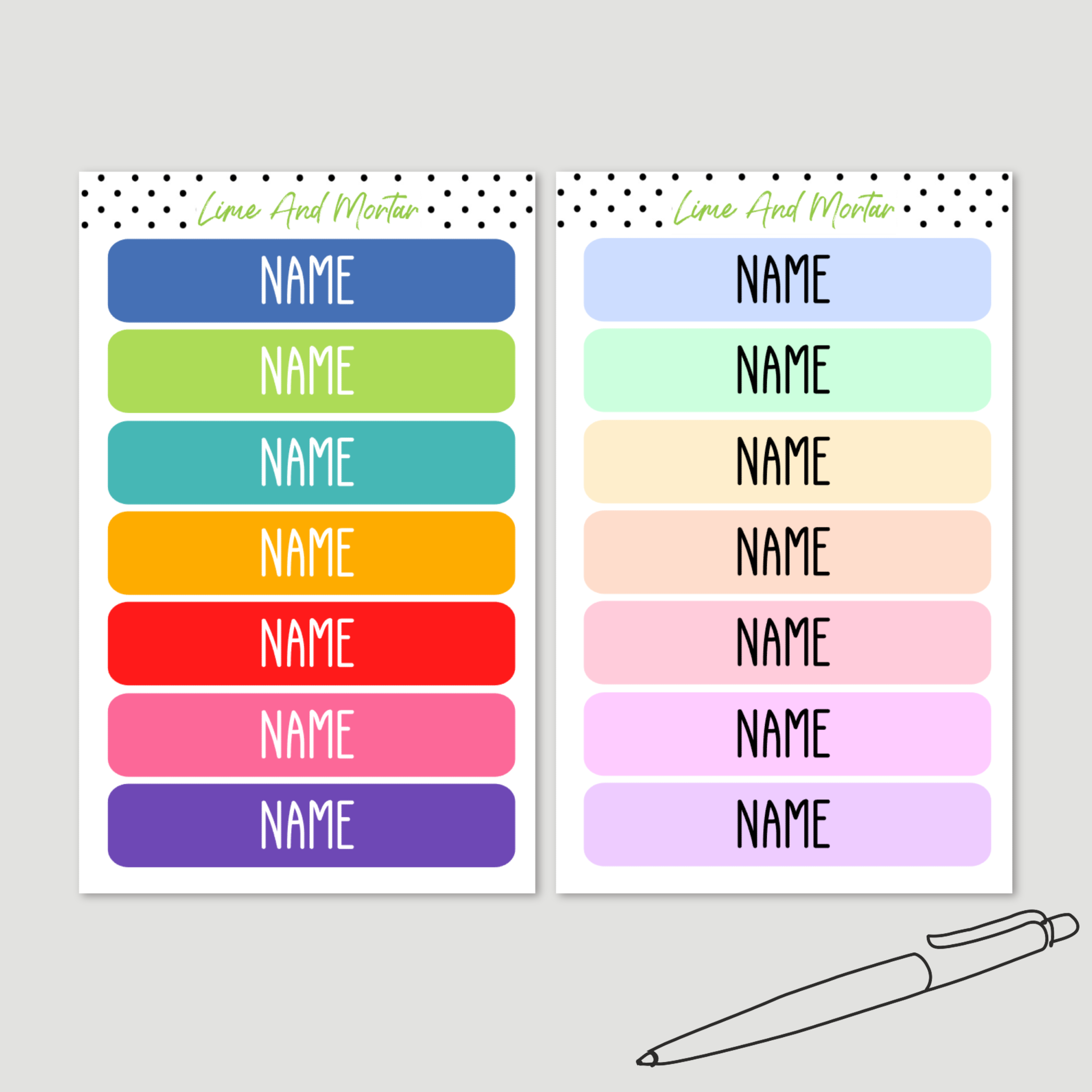 Custom Book Labels – Lime And Mortar