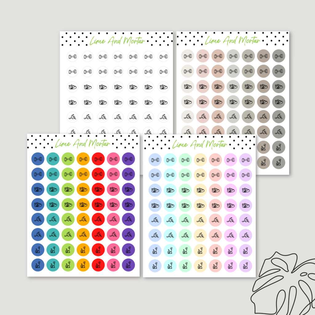 Tiny Dot Icon Stickers | FITNESS