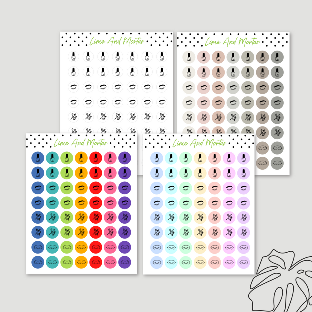 Tiny Dot Icon Stickers | PAMPER
