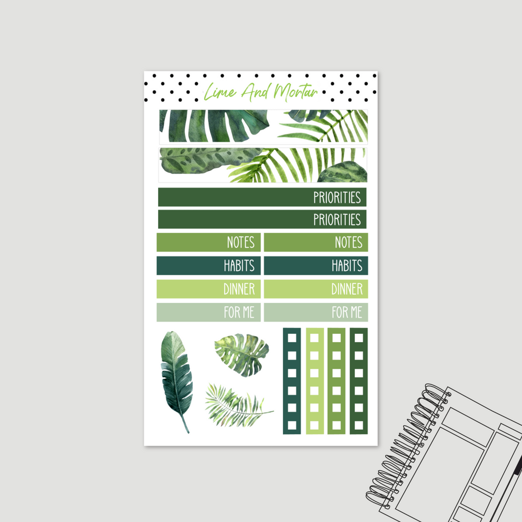 Greenery | Lime DAILY Stickers