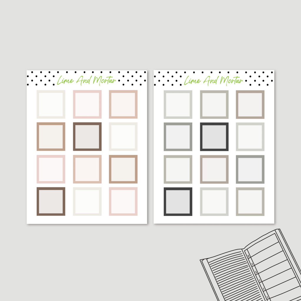 Box Stickers | Lime Mini Weeks