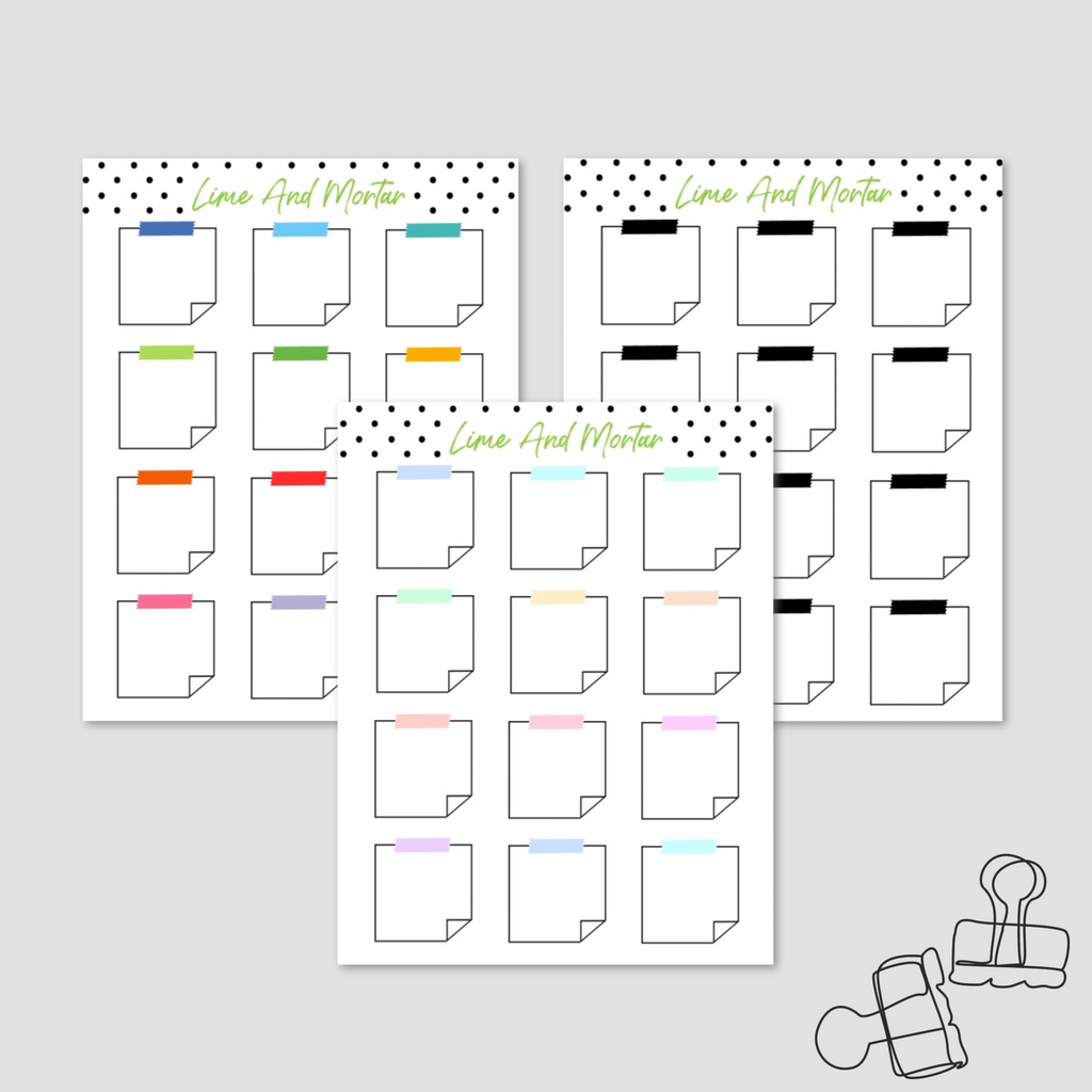 Notepad Box Stickers