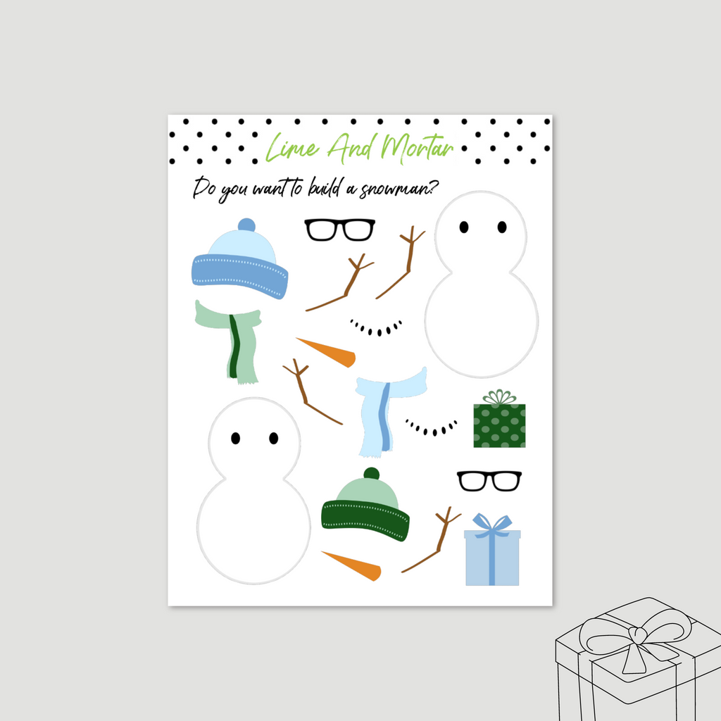 Build A Snowman Stickers