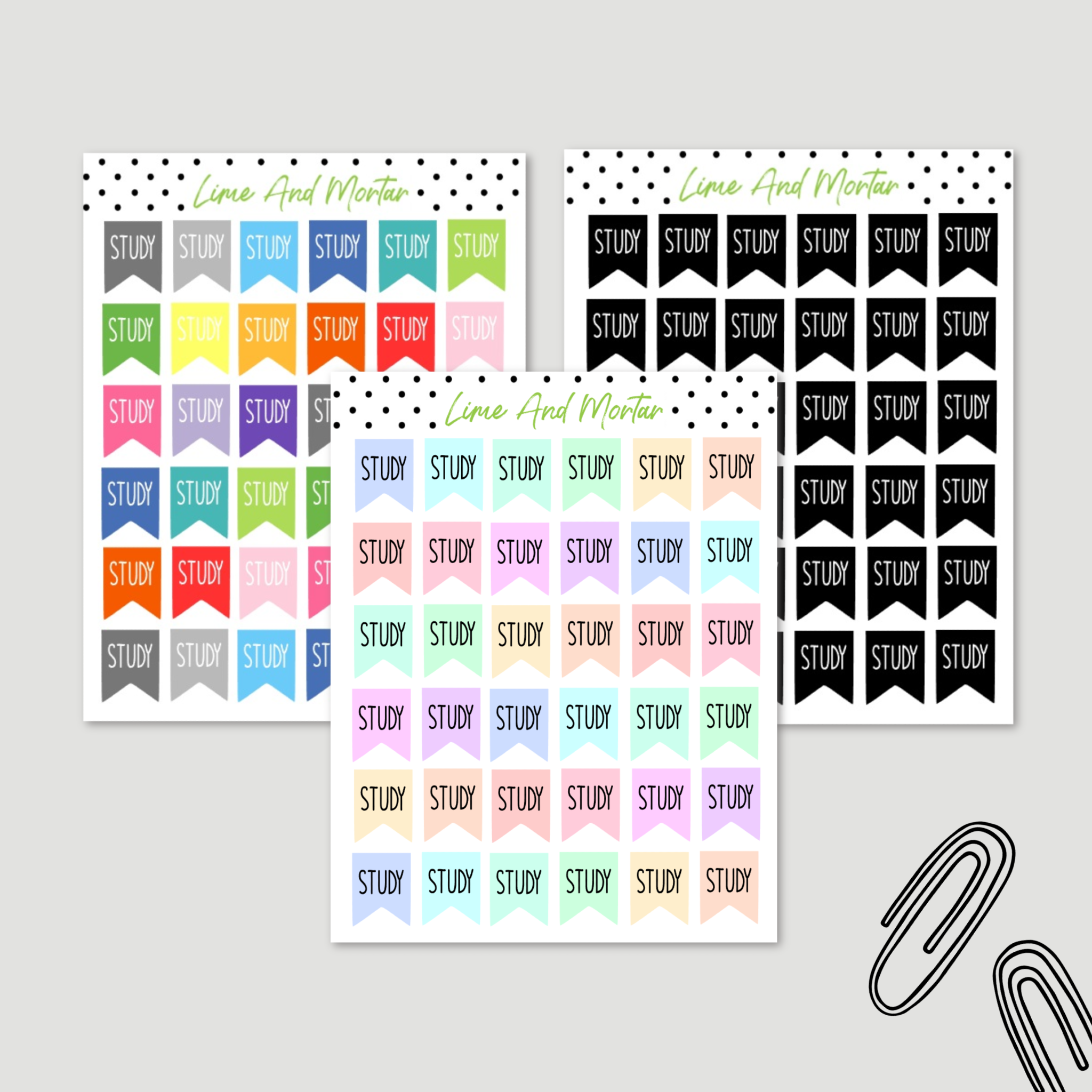 Study Flag Stickers – Lime And Mortar
