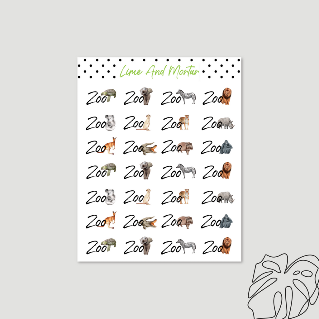 Zoo Day Stickers