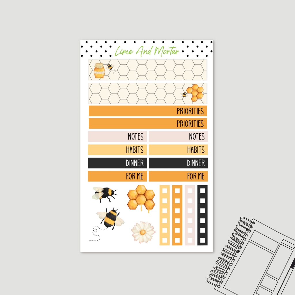 Bee Daisy | Lime DAILY Stickers