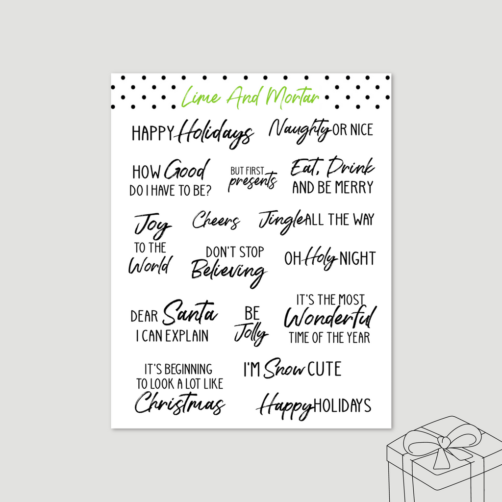 Christmas Quote Stickers