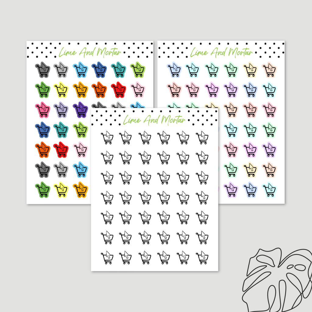 Click + Collect Mini Icon Stickers | 5 Colours