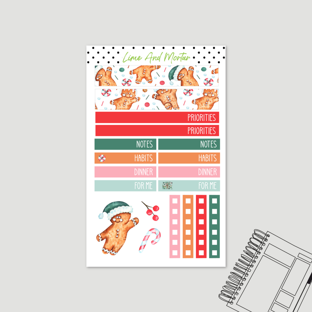 Gingerbread | Lime DAILY Stickers
