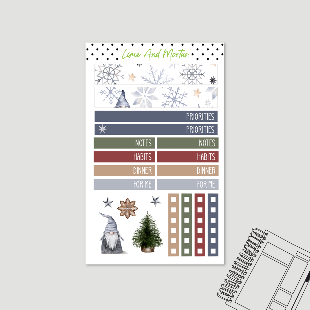 Christmas Gnome | Lime DAILY Stickers