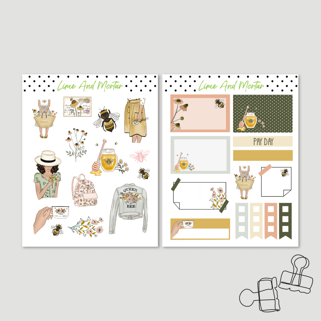 Honey Bee Decorative Stickers